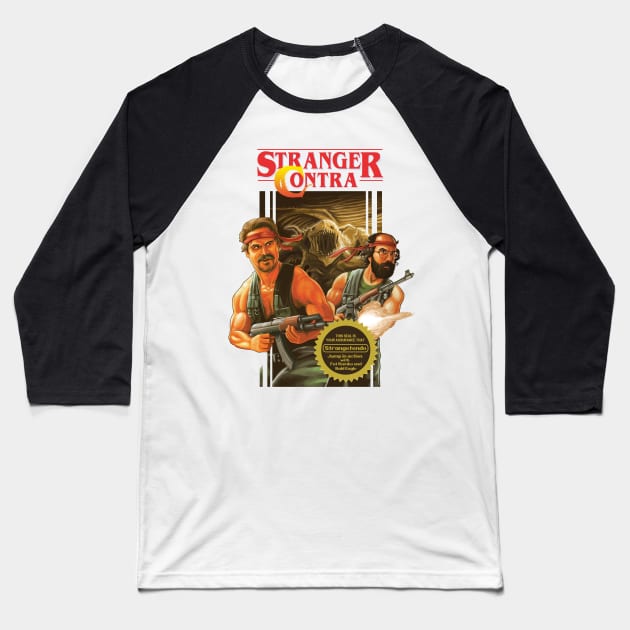 Stranger Contra Baseball T-Shirt by BER